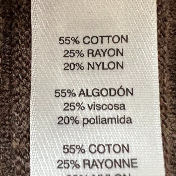 Chico's Coco Brown Large Ribbed Sweater Size Medium (Chico's 1) See Last Image - Picture 8 of 10